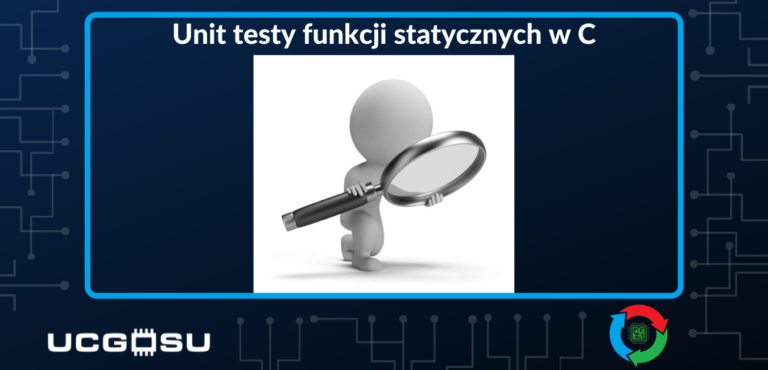 Unit testy funkcji statycznych w C